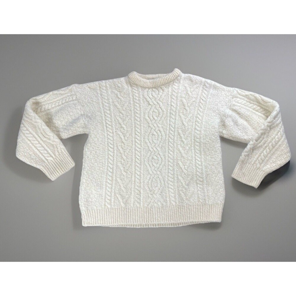 Vintage Aran Crafts Irish Fisherman Cable Knit Pullover Sweater Women’s Large